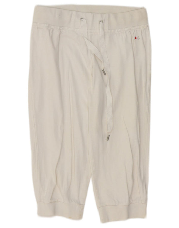 Champion Damen Heritage Classics Bermuda Sportshorts UK 4 XS Weiße Baumwolle