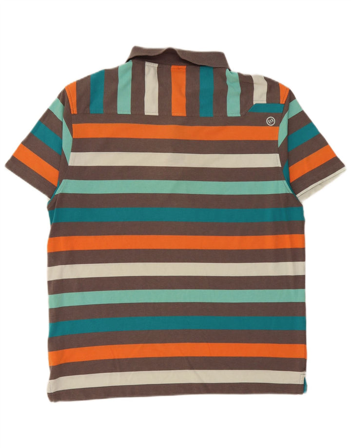 Animal Herren-Poloshirt, groß, mehrfarbig, gestreift, Polyester