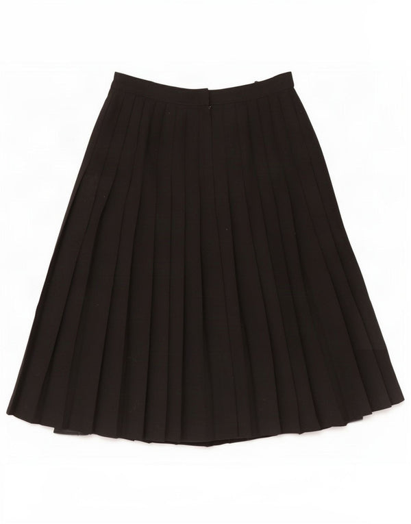 St Michael Damen Faltenrock UK 12 Medium W26 Schwarz Polyester