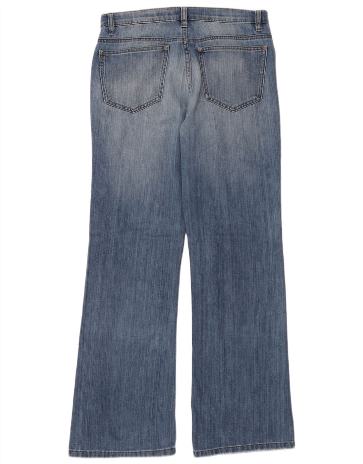 Dkny Damen Soho Flared Jeans W32 L32 Blaue Baumwolle