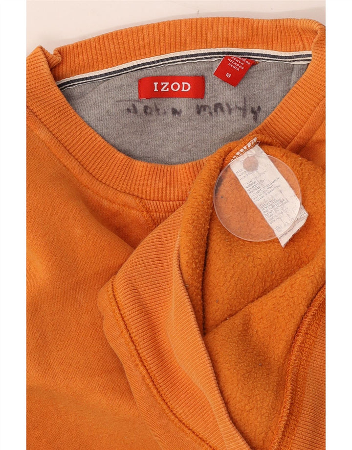 Izod Herren-Sweatshirt-Pullover aus mitteloranger Baumwolle