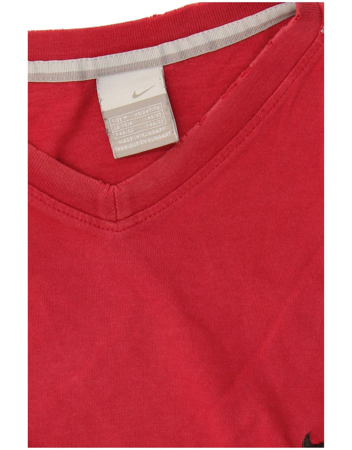 NIKE Mens T-Shirt Top UK 39/41 Medium Red