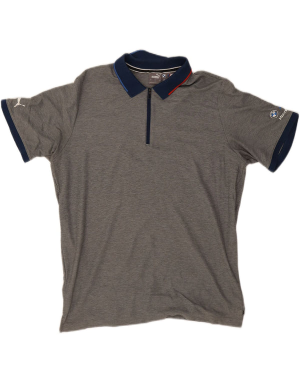 PUMA Mens BMW Motorsport Rugby Polo Shirt Large Grey