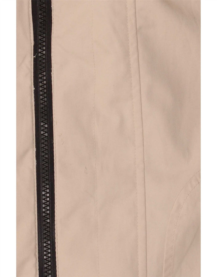 Armani Jeans Herren Kapuzen-Regenmantel IT 52 XL Beige Polyester