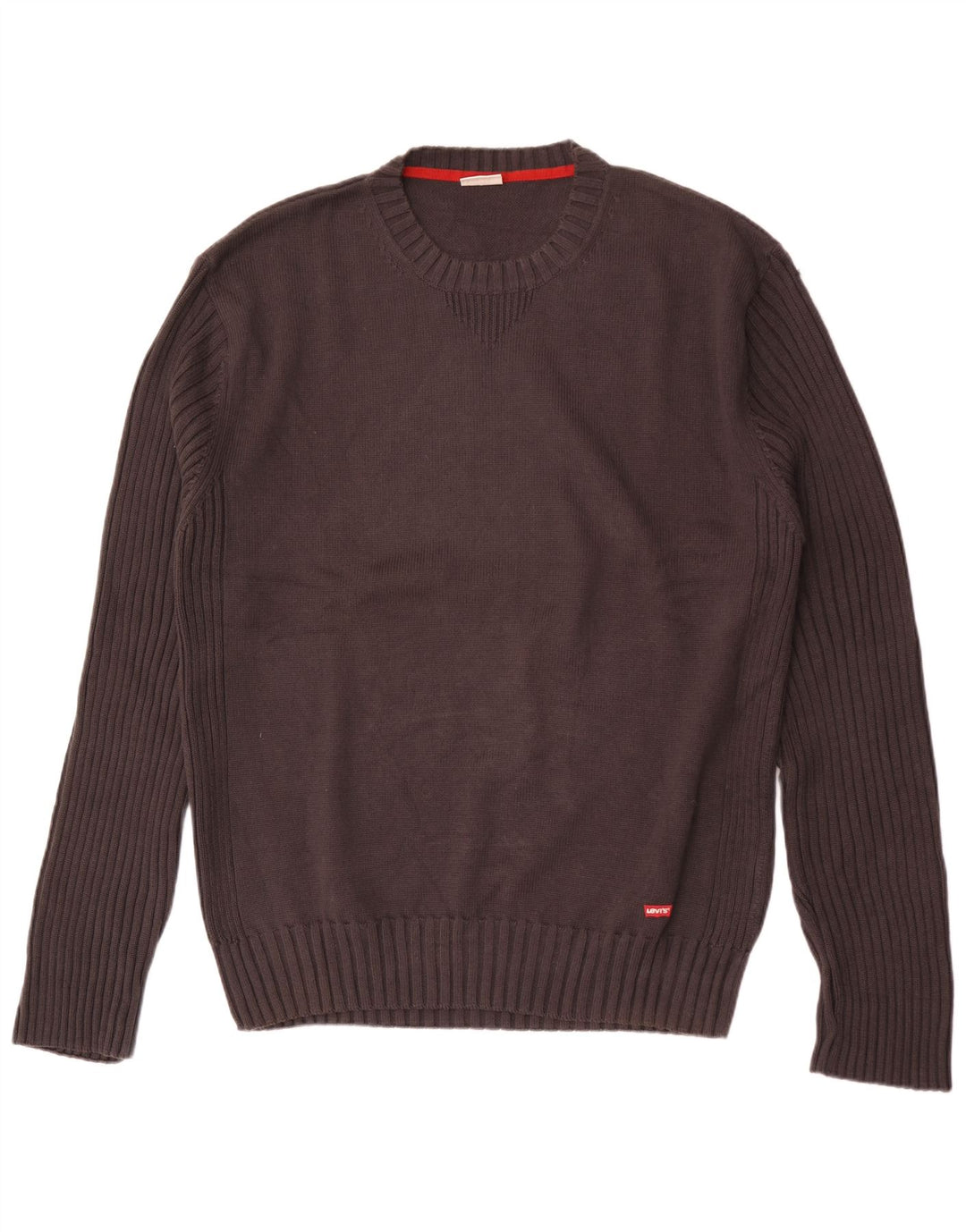 Levi's Herren-Pullover mit Rundhalsausschnitt, 2XL, schwarze Baumwolle