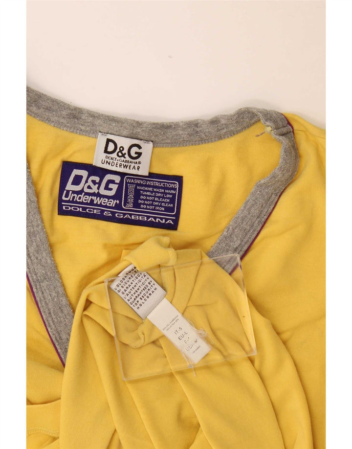 Dolce & Gabbana Herren T-Shirt Top Large Gelb