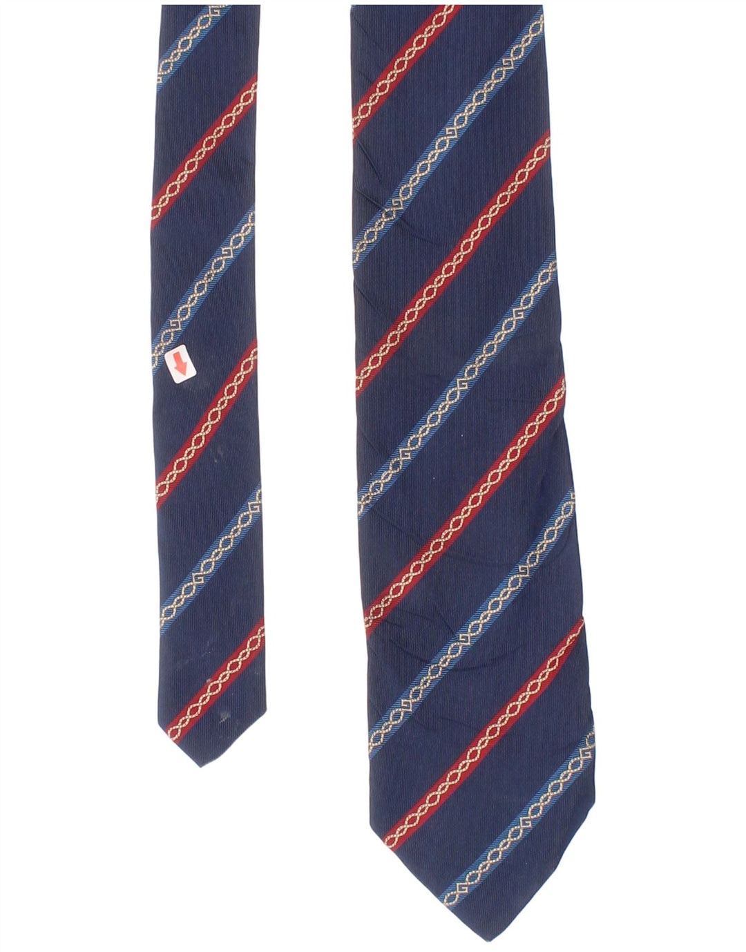 Givenchy Herren-Krawatte, Einheitsgröße, blau gestreift, Seide, klassisch