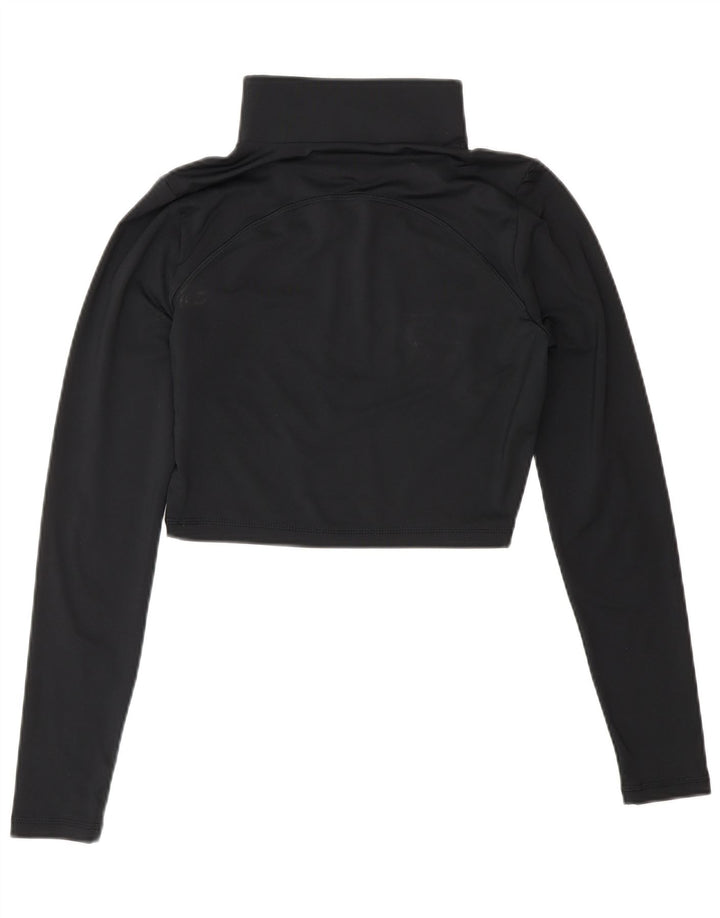 Under Armour Damen Graphic Crop Pullover Trainingsanzug Top UK 8 Small Schwarz