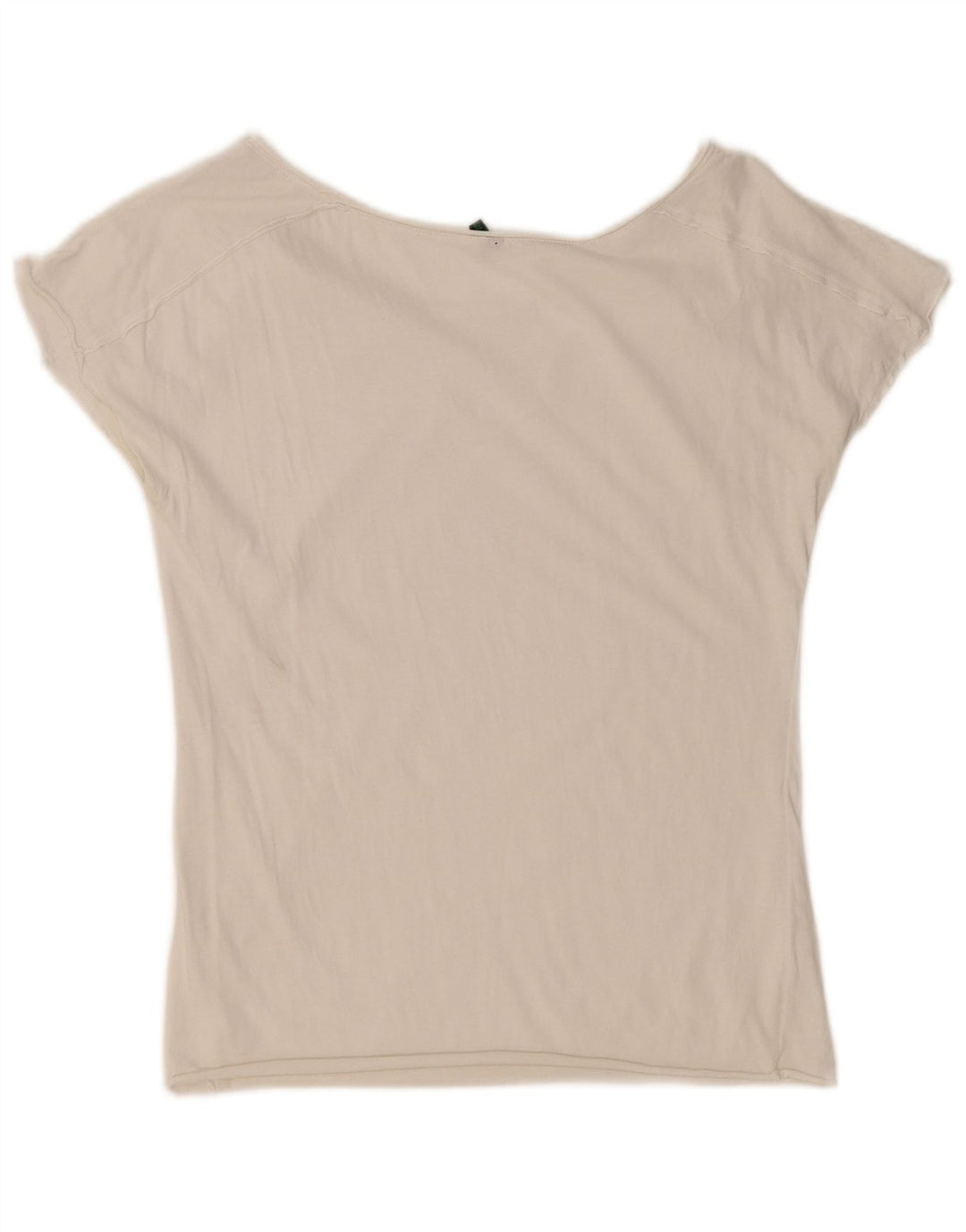 BENETTON Damen T-Shirt Top UK 12 Medium Weiß