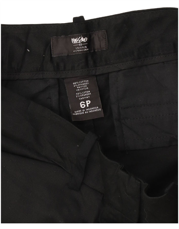 Mossimo Womens Petite Casual Shorts US 6 Medium W30 Schwarze Baumwolle