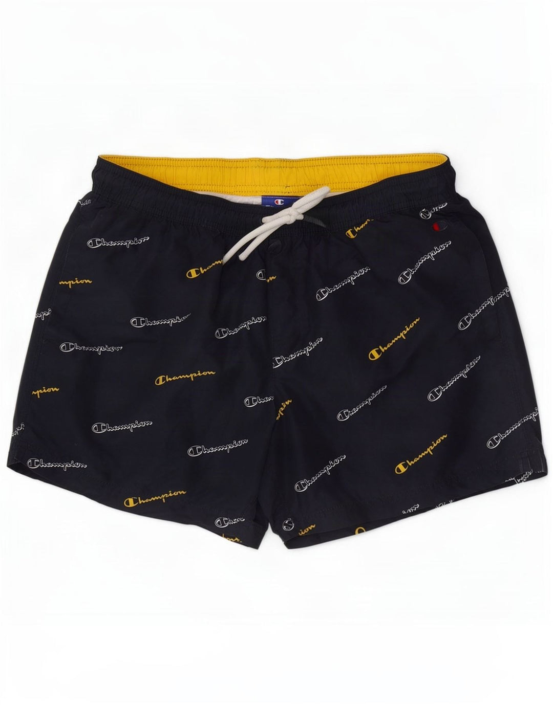 Champion Herren-Badeshorts mit Grafik, mittelgroß, Marineblau, Polyester