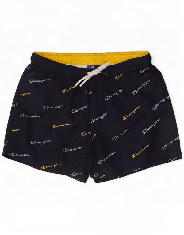 Champion Herren-Badeshorts mit Grafik, mittelgroß, Marineblau, Polyester