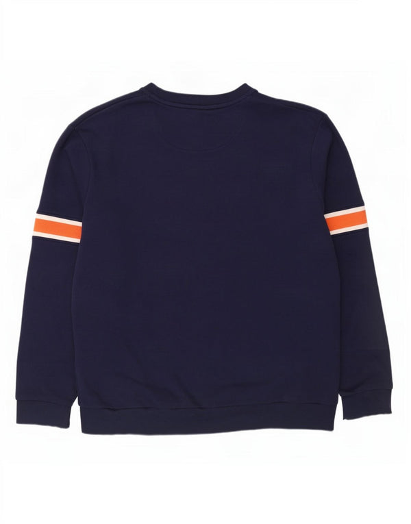 Lyle & Scott Herren Sweatshirt Pullover 2XL Marineblau Colourblock Baumwolle