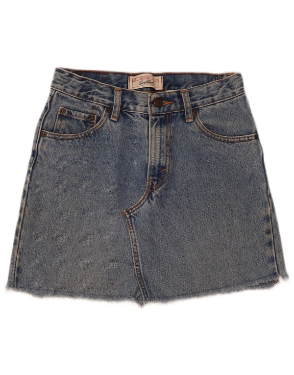 Levi's Mädchen-Jeansrock mit entspannter Passform, 13–14 Jahre, W27, blaue Baumwolle