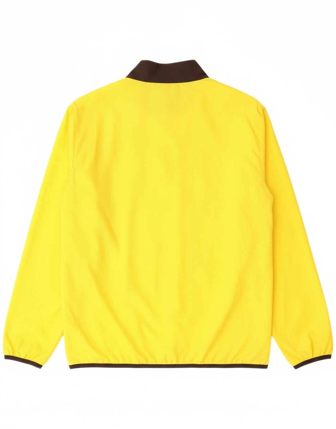 Puma Herren-Trainingsanzugoberjacke aus mittelgelbem Colourblock-Polyester