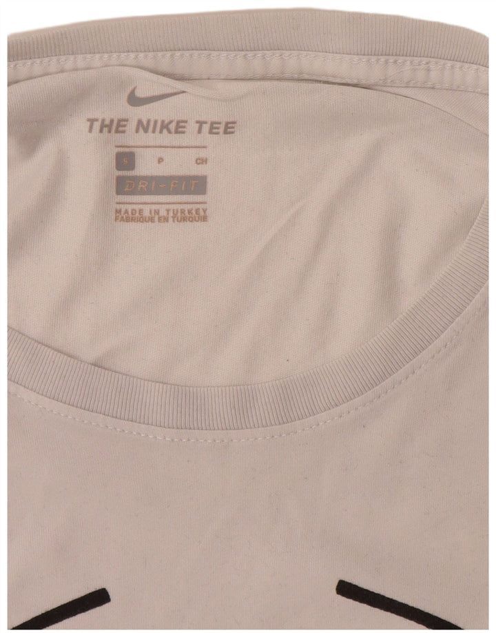 Nike Herren Dri Fit Graphic T-Shirt Top Small Weiß