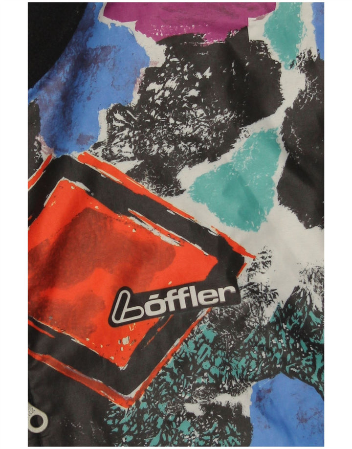 Loffler Herren Fleecejacke UK 38 Medium Schwarz Geometrisch