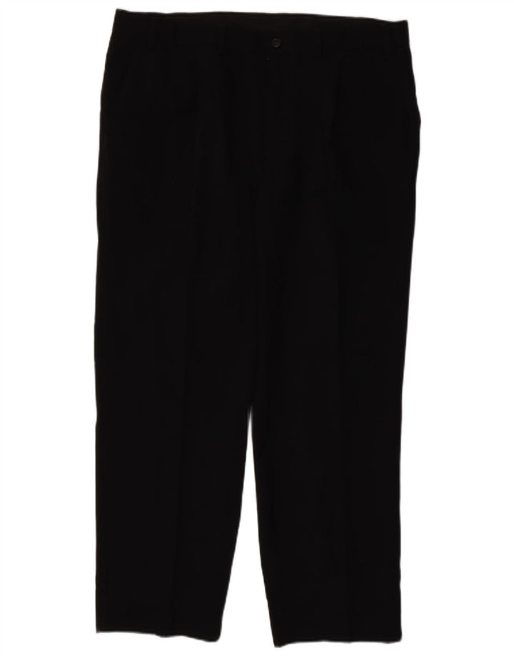 Gerade Herren-Chinohose von Marks & Spencer, W38, L29, Schwarz, Polyester