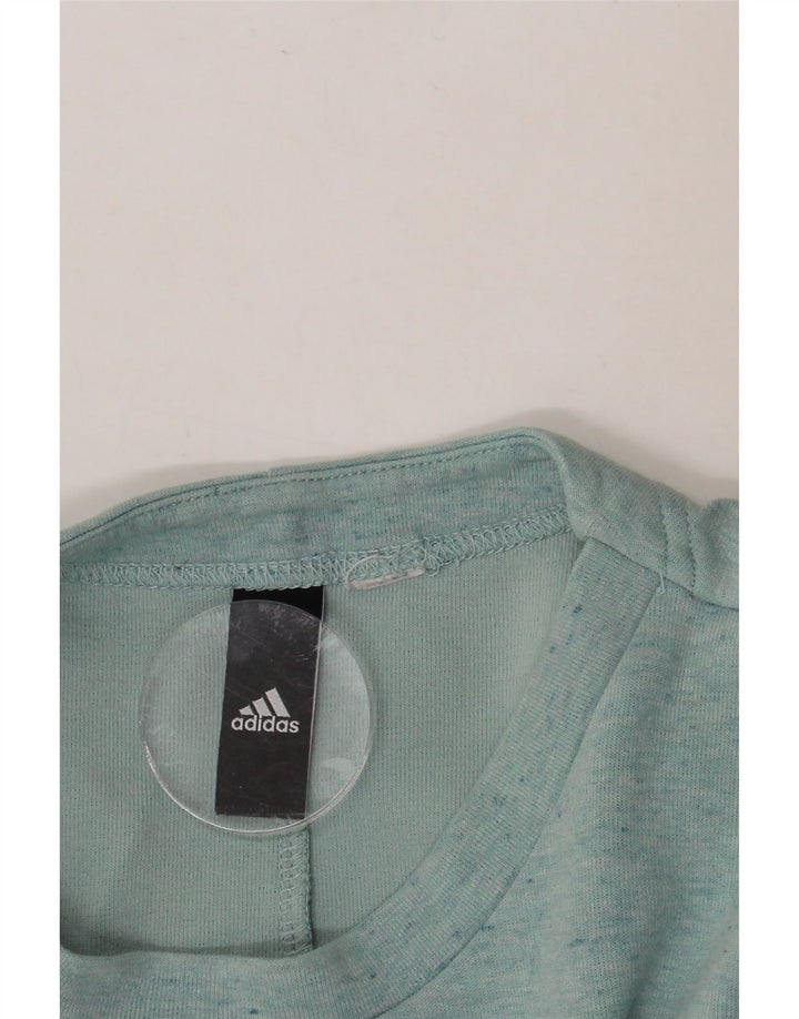 ADIDAS Damen-Sweatshirt in Übergröße, Gr. 14, mittelgrün meliert
