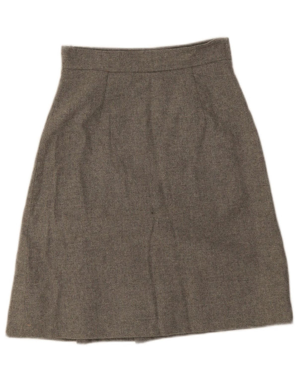 Vintage Damen A-Linie Rock W24 XS Grau