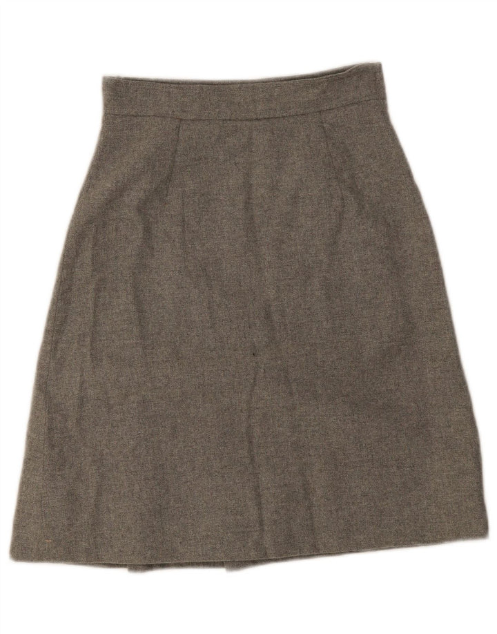 Vintage Damen A-Linie Rock W24 XS Grau