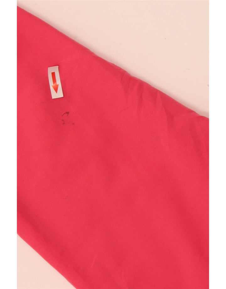 Reebok Damen-Trainingsanzug-Top-Jacke UK 18 XL Rosa Colourblock-Polyester