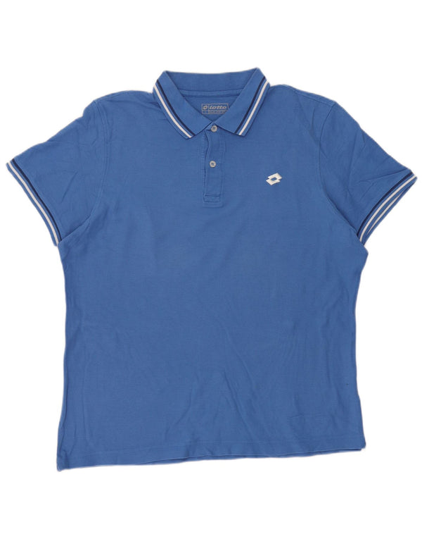 Lotto Mens Polo Shirt Large Blue