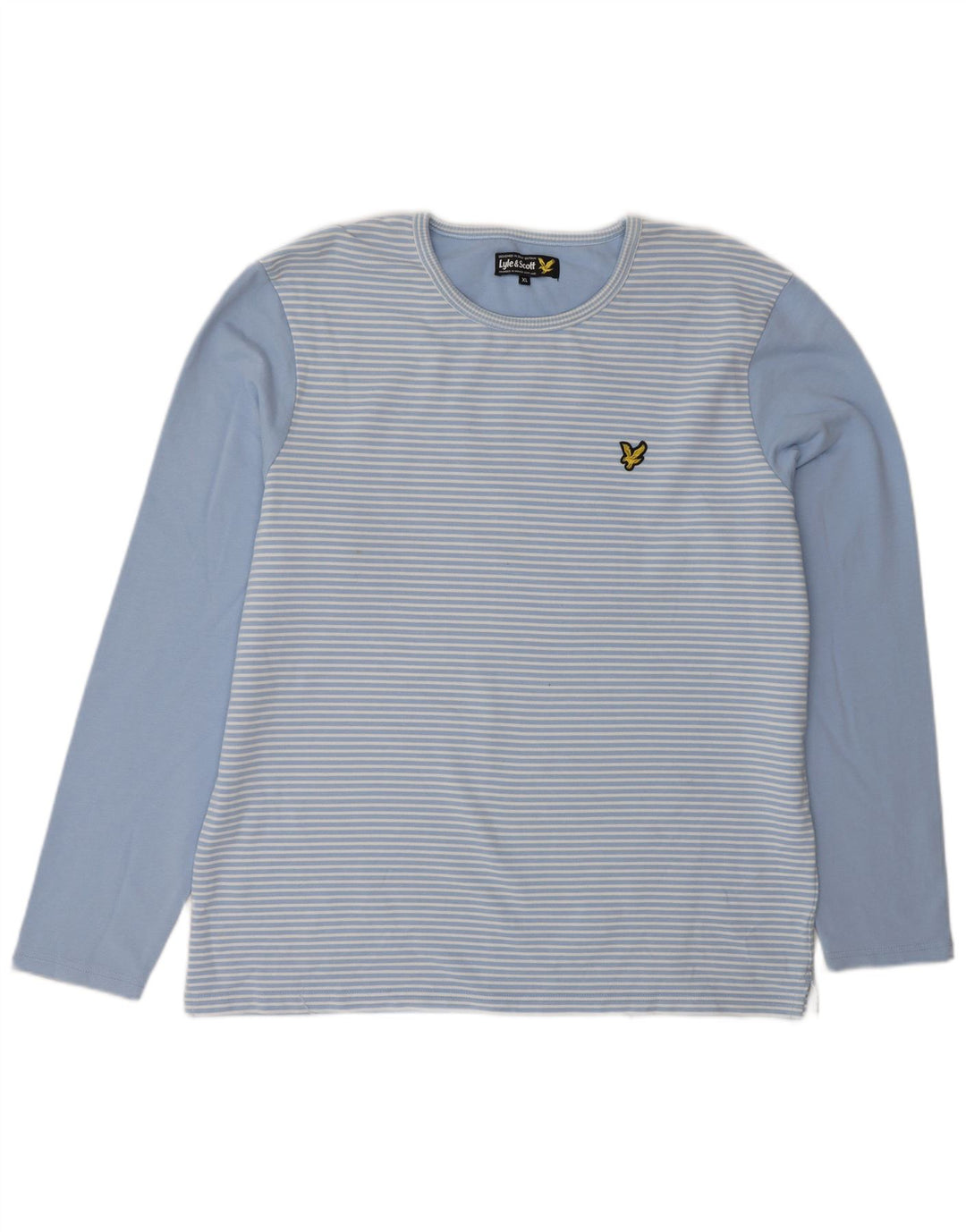 Lyle & Scott Herren-Oberteil, langärmlig, XL, Blau, Nadelstreifen