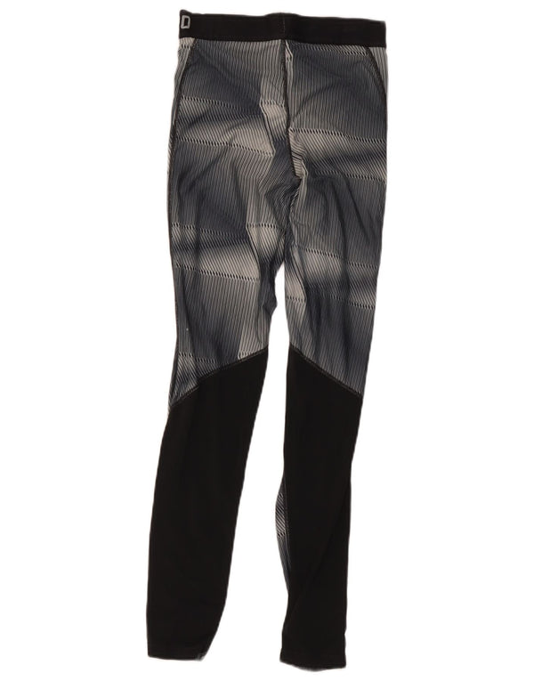 Nike Boys Graphic Leggings 10-11 Years Grey Colourblock Polyester