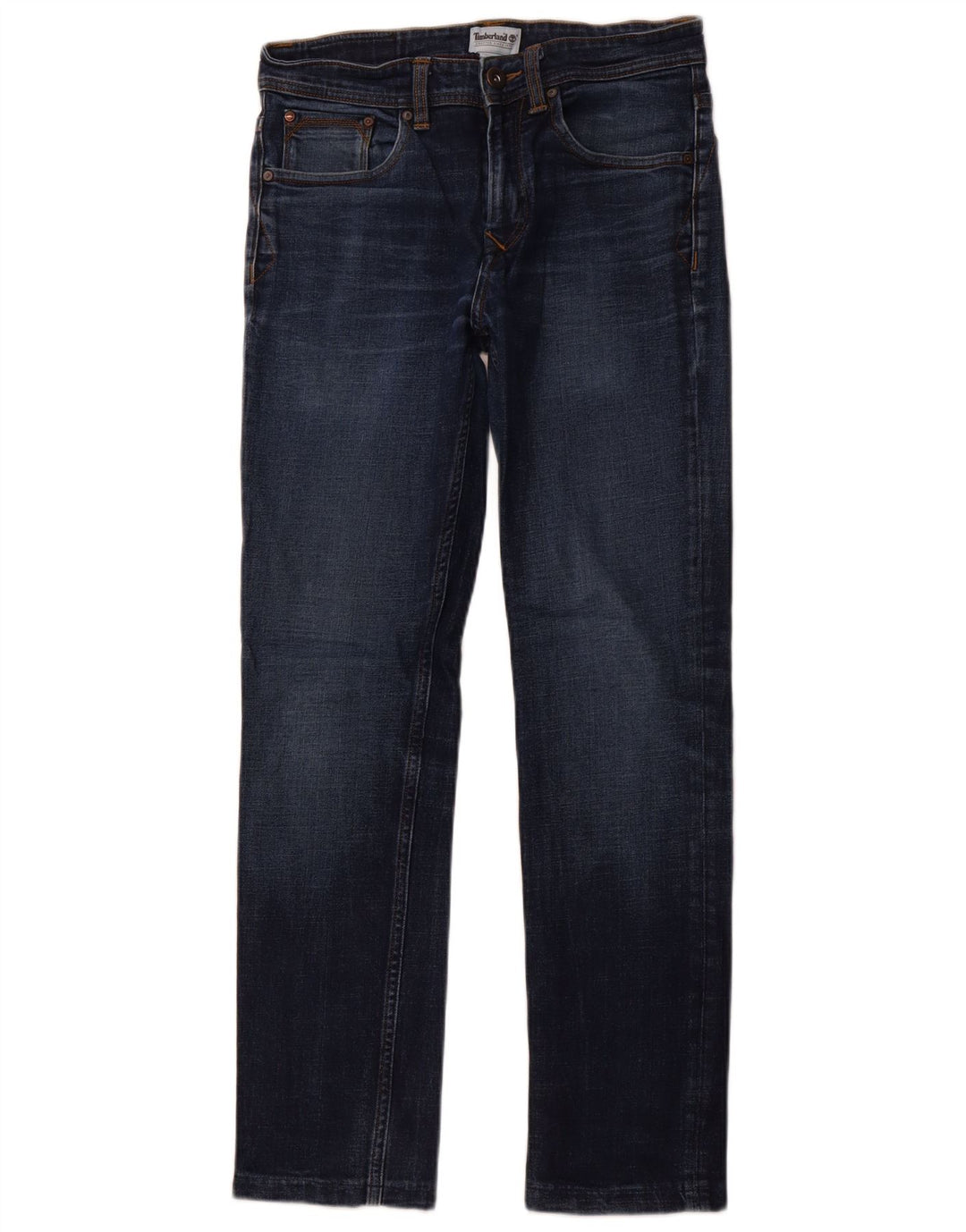 TIMBERLAND Herren Straight Jeans W31 L30 Blaue Baumwolle