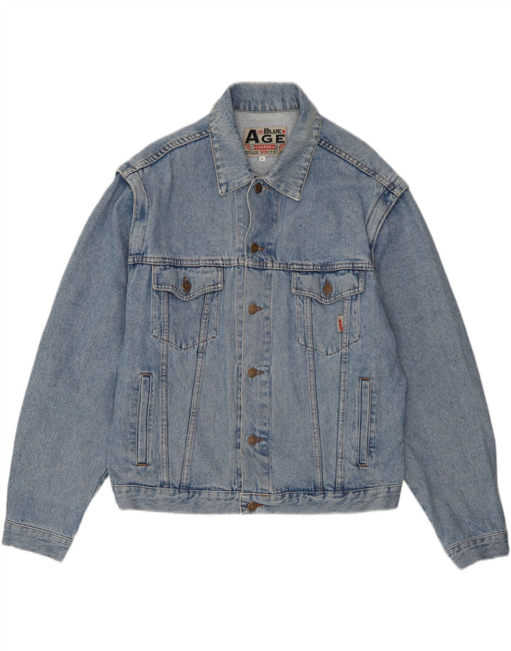 Carrera Herren Jeansjacke UK 40 Große blaue Baumwolle