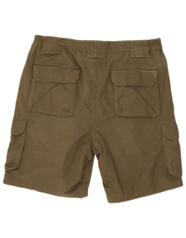 Zara Herren Cargoshorts EU 42 Large W32 Khaki Baumwolle