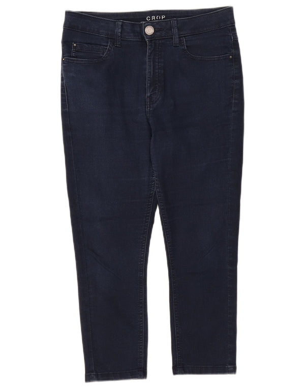Marks & Spencer Capri-Jeans für Damen, UK 10, Größe S, W27, L21, Marineblau, Baumwolle