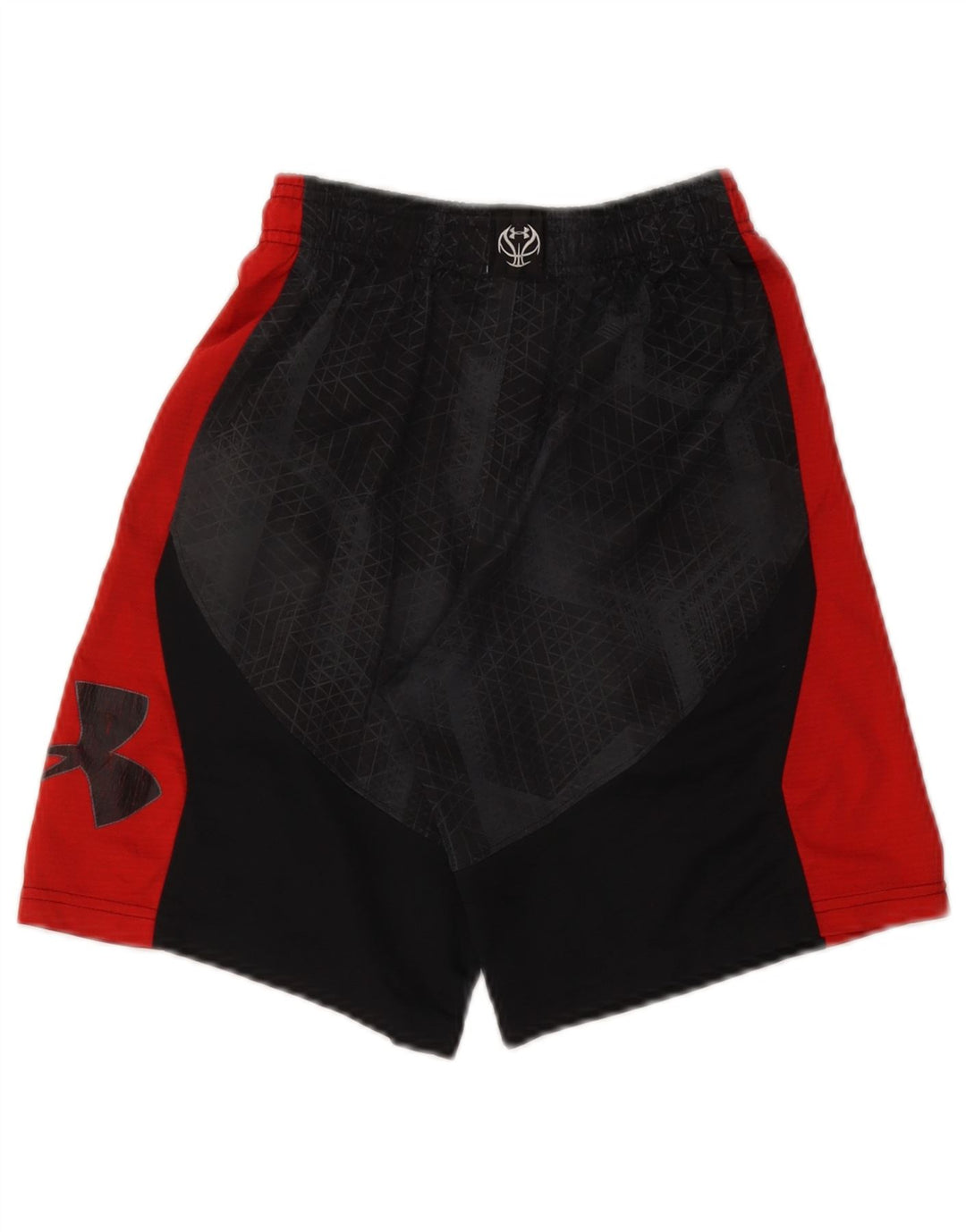 UNDER ARMOUR Heat Gear Sportshorts für Jungen, 9–10 Jahre, Mittelschwarz, geometrisch