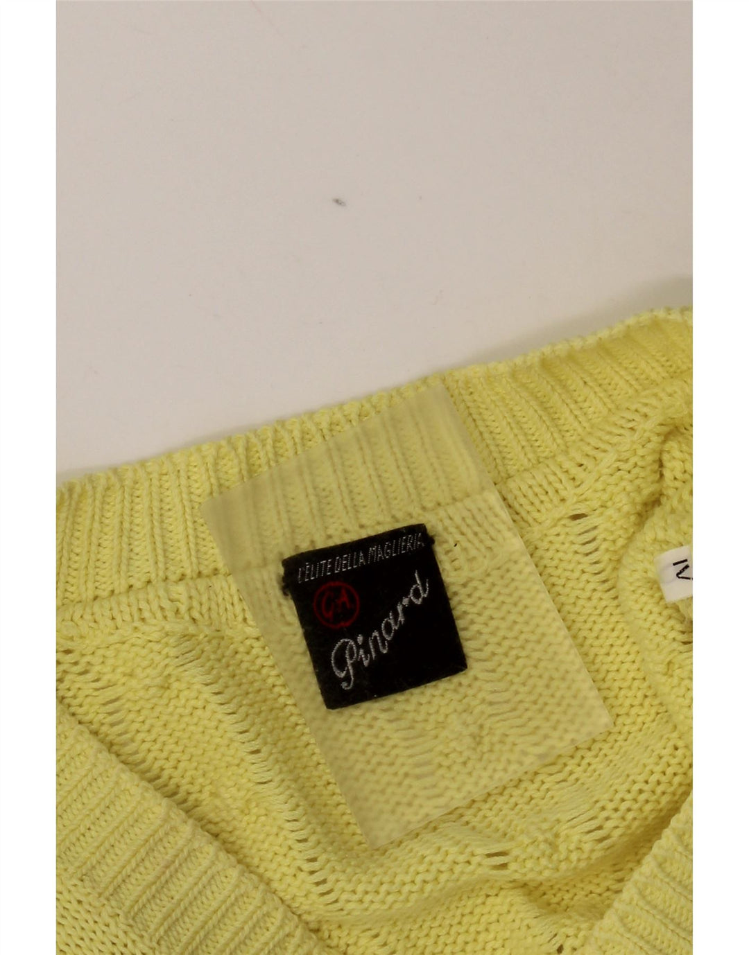 C&A Herren-Pullover mit V-Ausschnitt in Mittelgelb