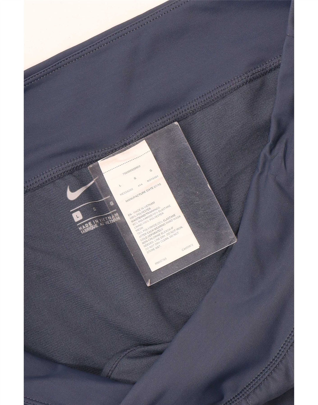 Nike Damen Sportshorts UK 16 Large Marineblau Polyester
