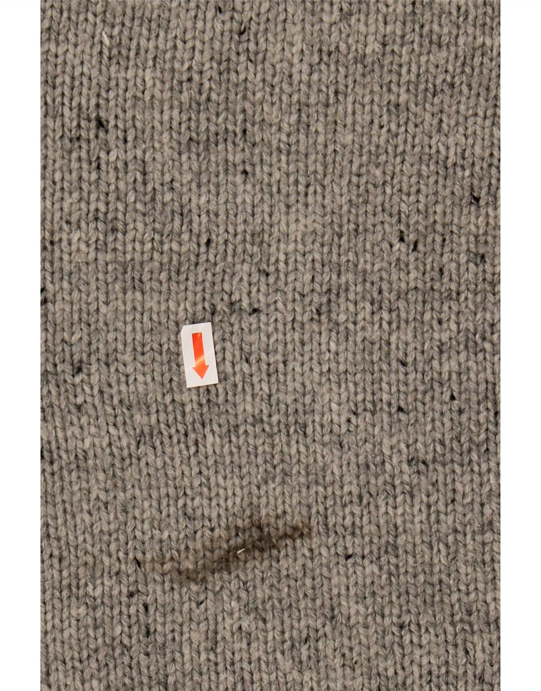 NAUTICA Herren-Pullover mit Knopfkragen, XL, grau geflecktes Acryl