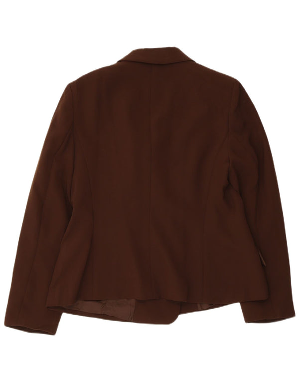 LUISA SPAGNOLI Damen Blazer Jacke IT 48 XL Braunes Polyester