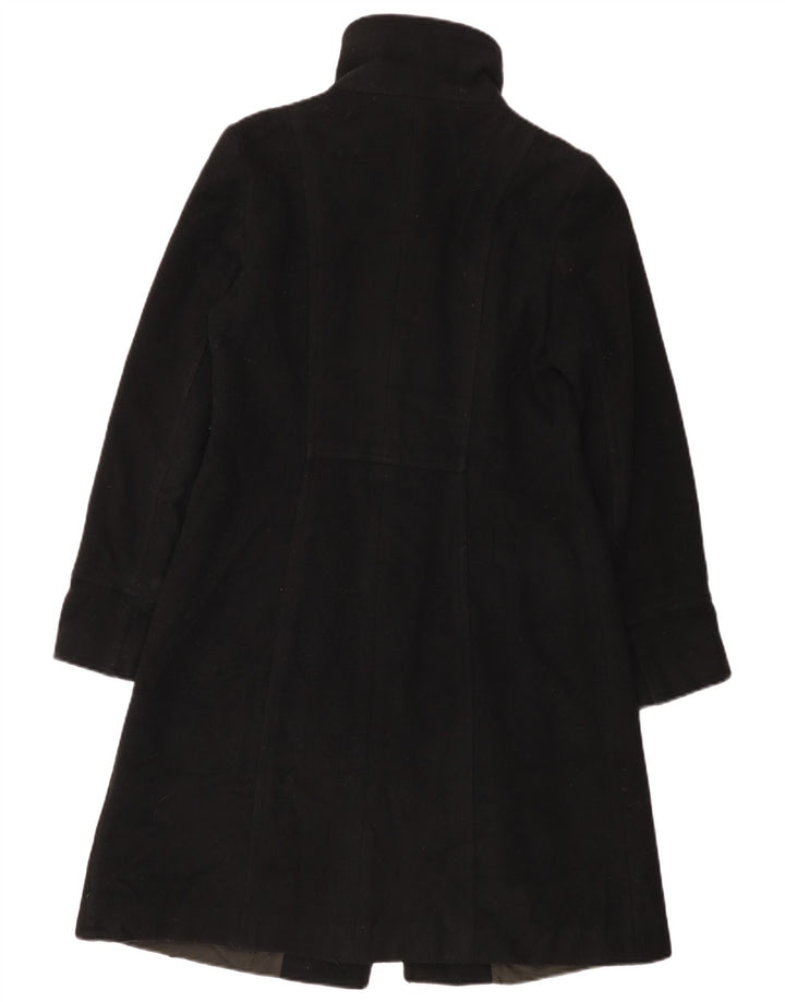 Zara Damen Mantel UK 12 Mittelschwarze Wolle