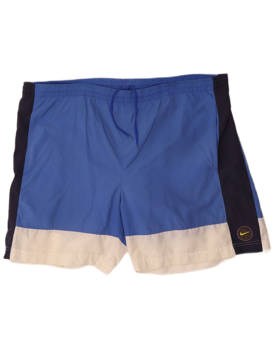 Nike Herren-Sportshorts 2XL Blaues Colourblock-Nylon