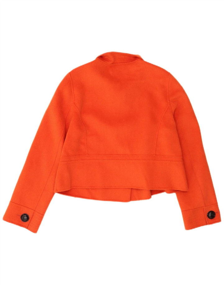 Jaeger Damen 3-Knopf-Bolerojacke UK 12 Mittelorange Angora