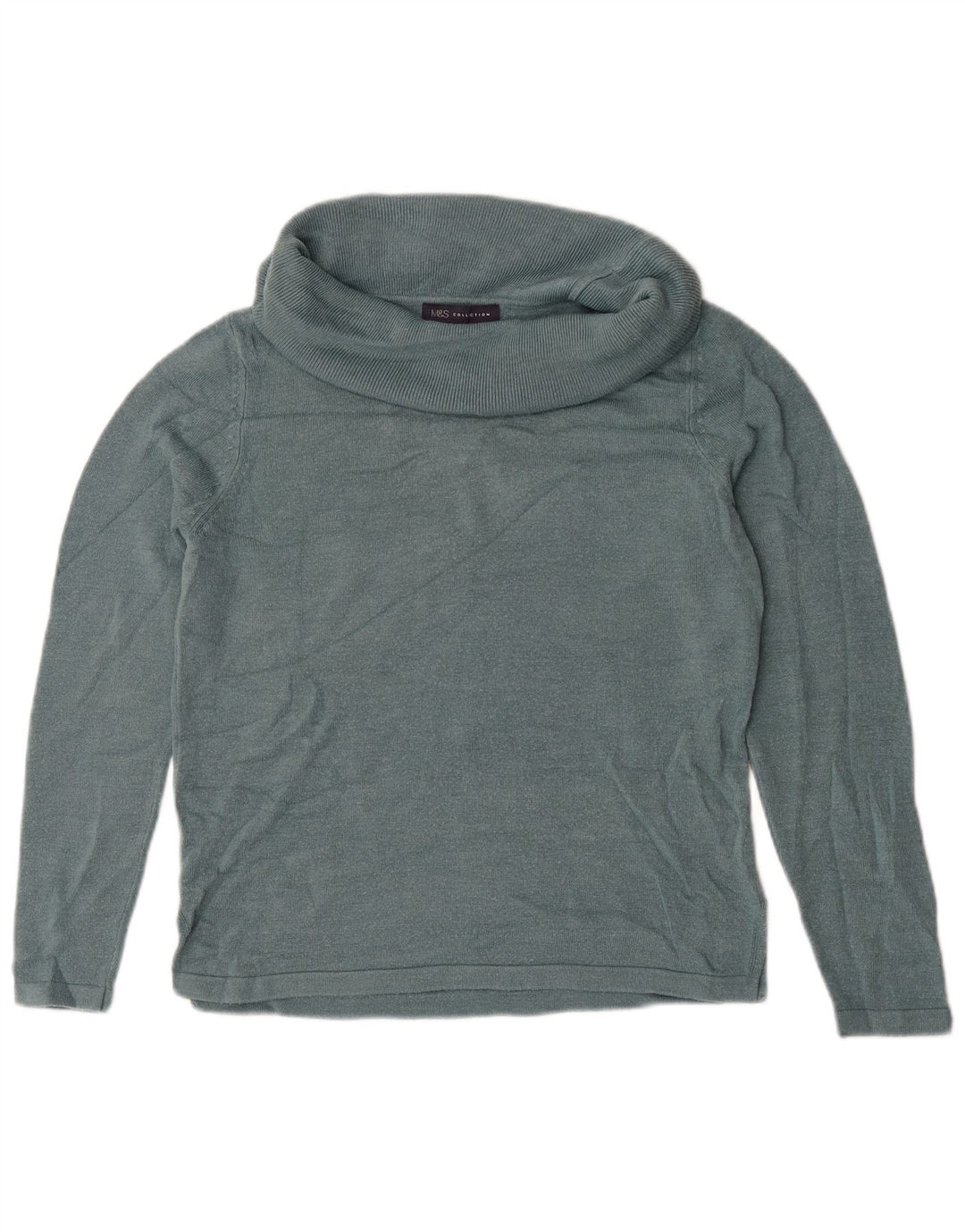 Marks & Spencer Rollkragenpullover für Damen, Gr. 14, Mittelgrün
