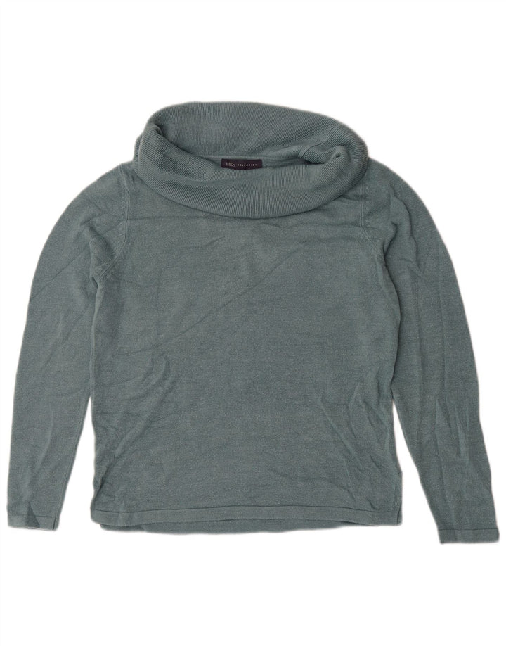 Marks & Spencer Rollkragenpullover für Damen, Gr. 14, Mittelgrün