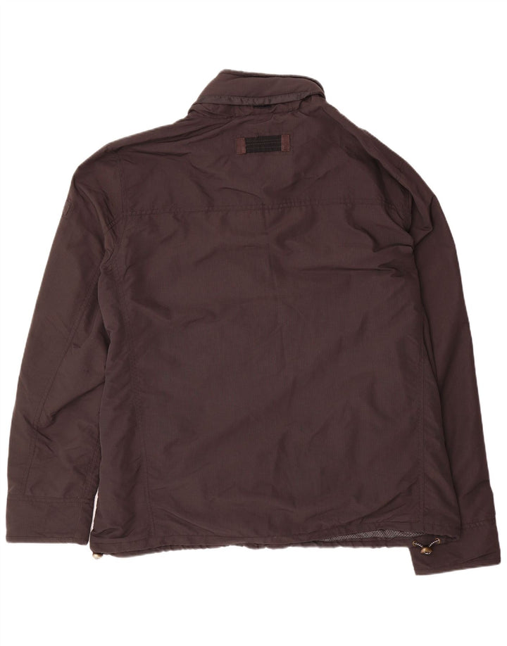Fat Face Herren-Utility-Jacke UK 42 XL, schwarzes Nylon