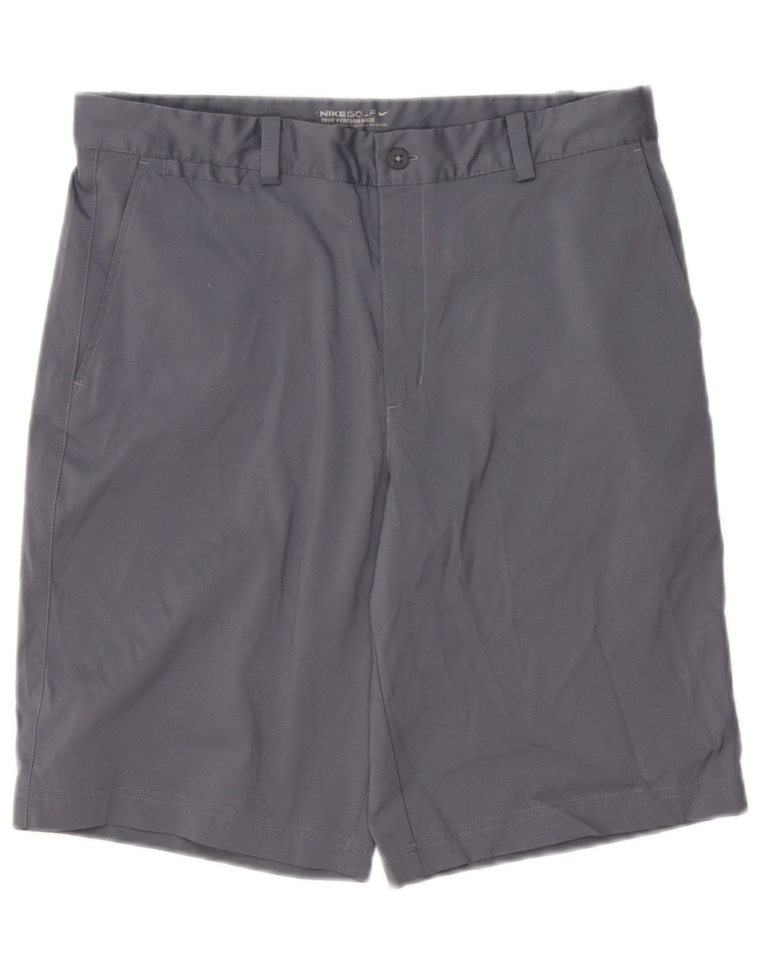 Nike Herren Dri Fit Chino Shorts W32 Mittelgraues Polyester