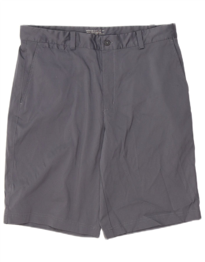 Nike Herren Dri Fit Chino Shorts W32 Mittelgraues Polyester