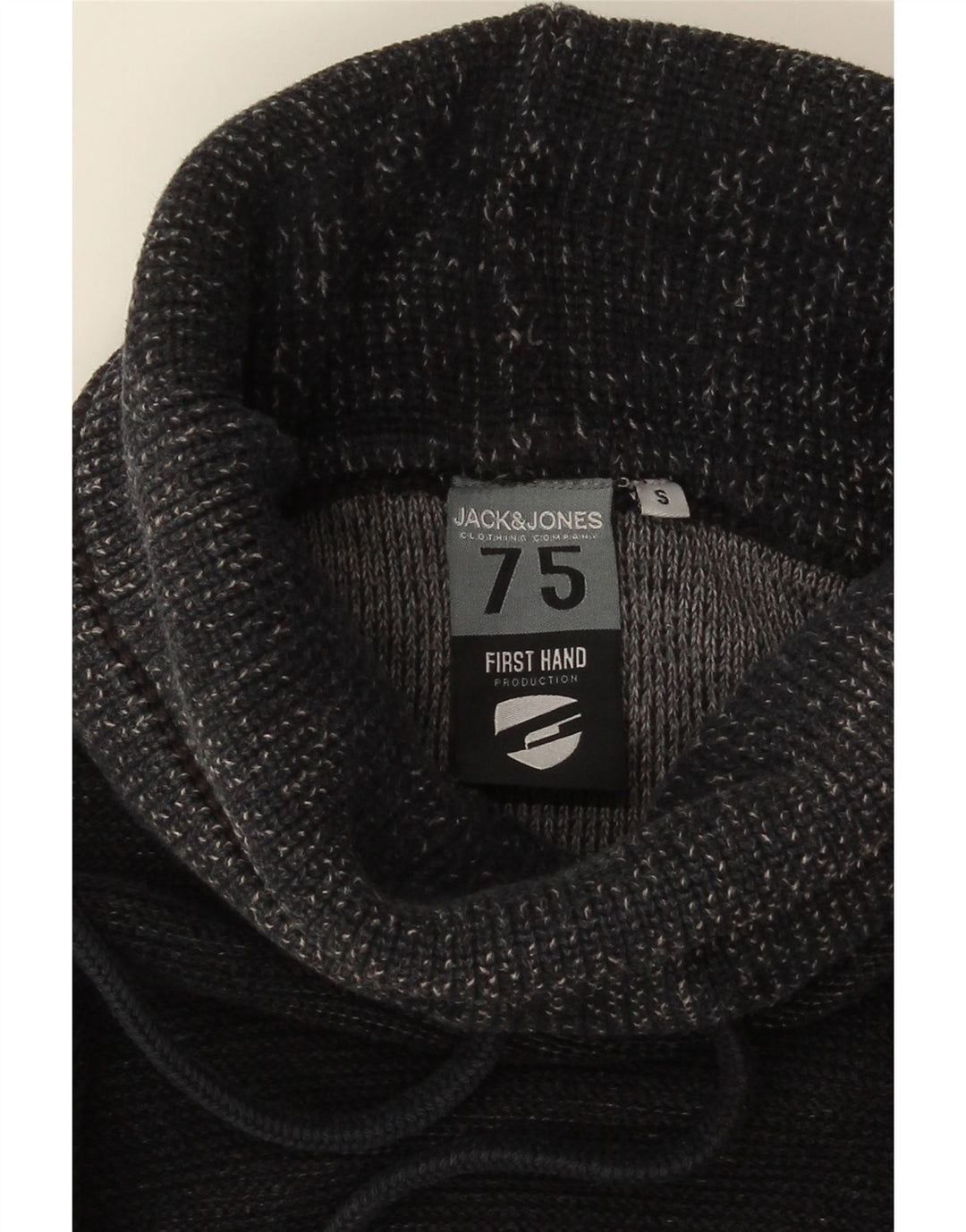 JACK & JONES Herren-Pullover mit Rollkragen, Größe S, Grau