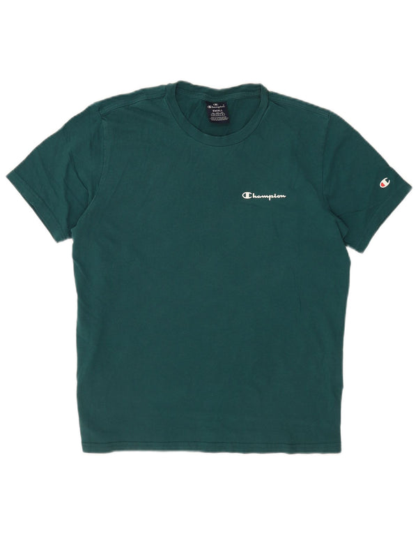 Champion Herren T-Shirt Top Small Grün Baumwolle