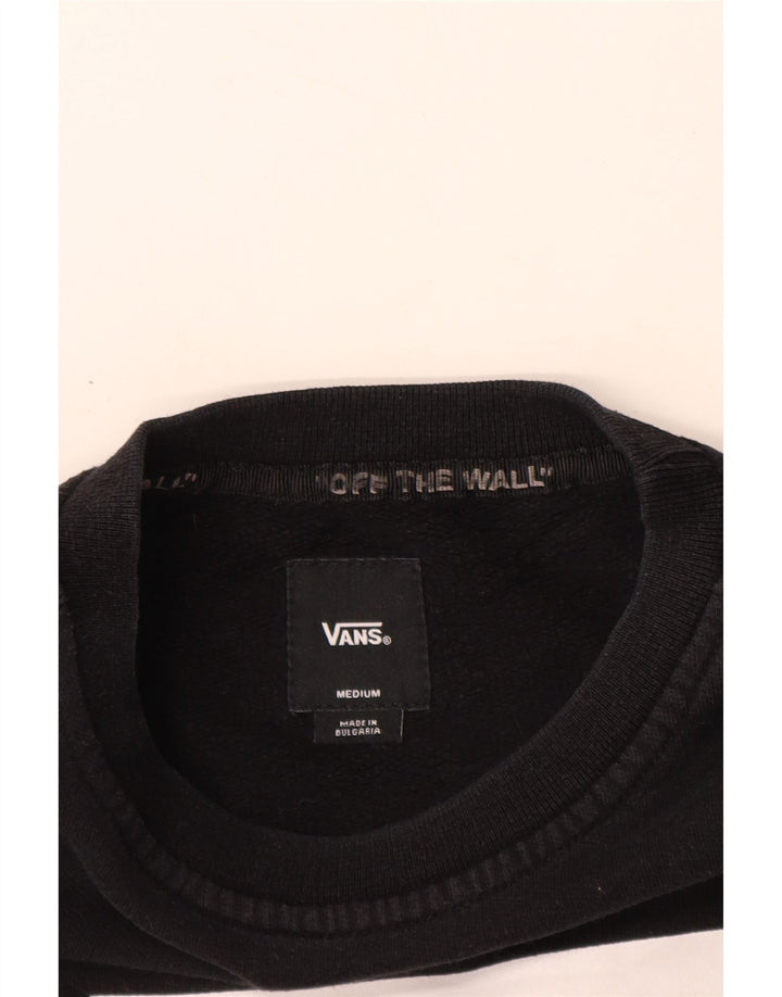 VANS Herren Grafik-Sweatshirt-Pullover aus mittelschwarzer Baumwolle