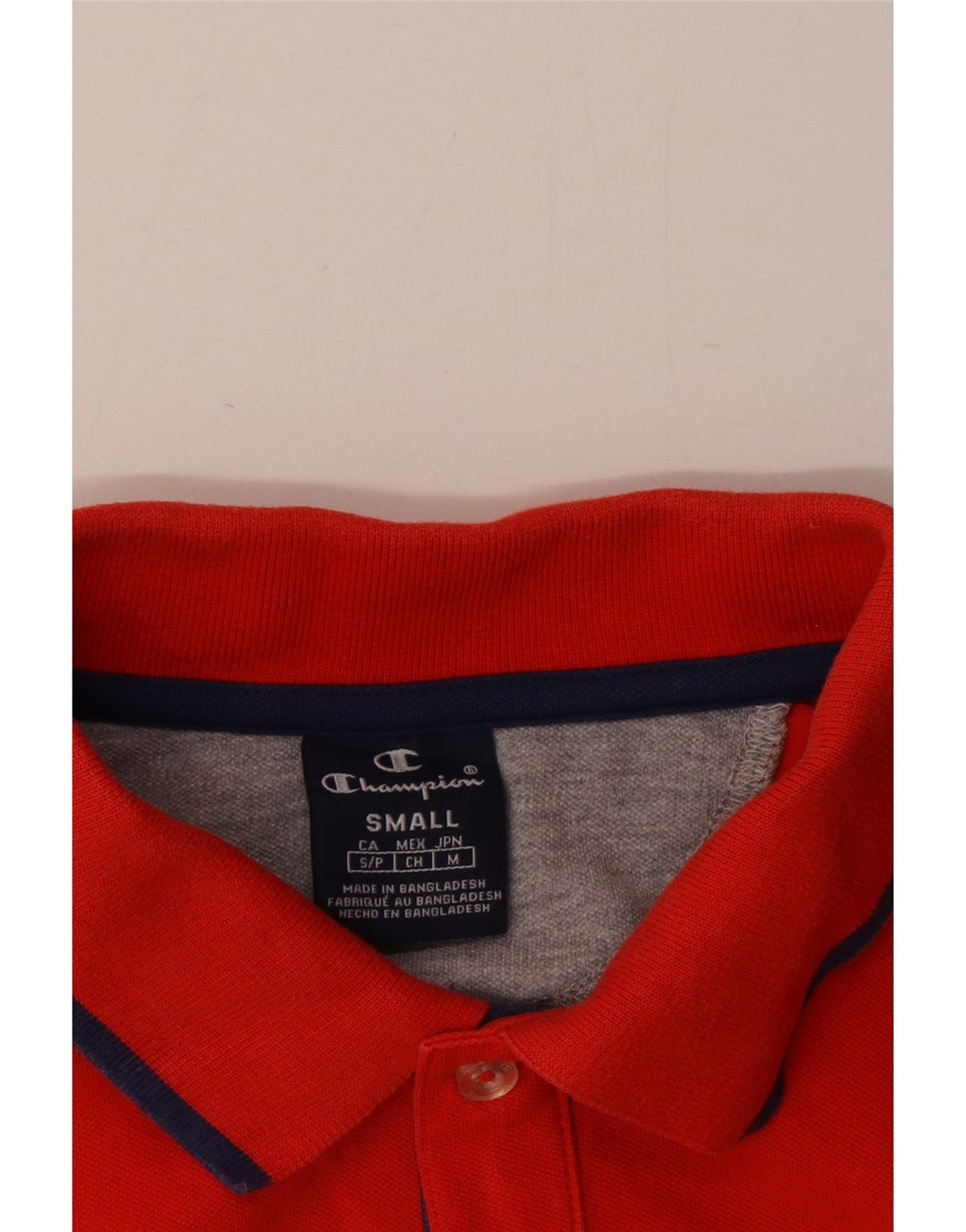 Champion Herren Poloshirt Small Rot